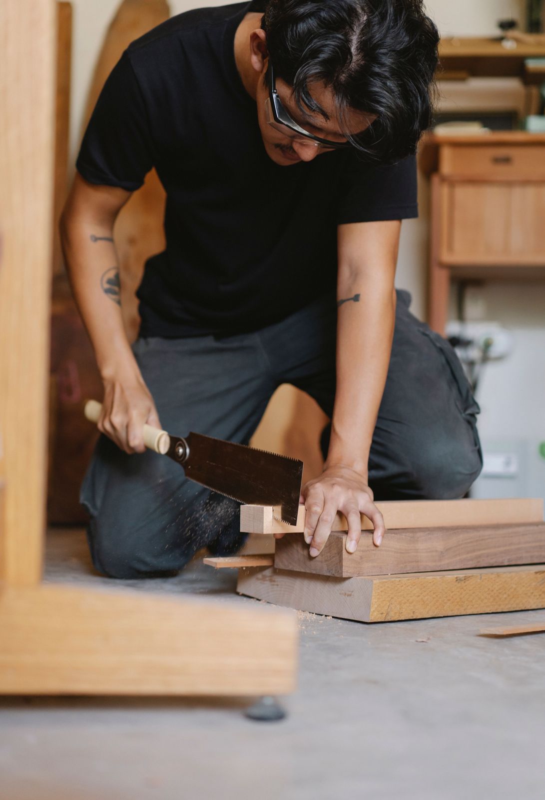 Carpenter working in a Bromley home